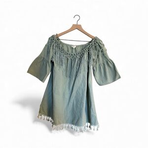Umgee Women's Boho Fringe blouse